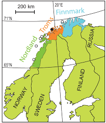 It is the largest county in norway by area (48,637 km2) but the smallest by inhabitants (74,000 in 2012). Nordland Troms And Finnmark Counties North Norway With Earlier Download Scientific Diagram