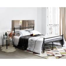 This room is the real lincoln bedroom. Homy Casa Simple Double Bed Sturdy Metal Twin Bed For Bedroom Black Full Size Bed Walmart Canada