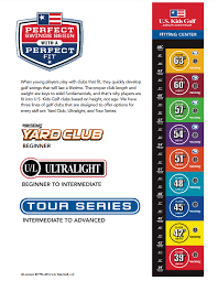 33 Up To Date Junior Golf Fitting Chart