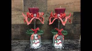 So i really was unsure about these little guys, i made them up in december for several local special orders for christmas presents. Diy How To Make Christmas Wine Glass Candle Holder Copas De Vino Decoradas De Navidad Youtube