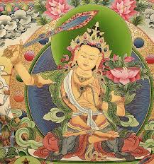 Manjushri The Buddha Of Wisdom With The Iconic Wisdom Sword Buddhist Art Buddhism Art Manjushri