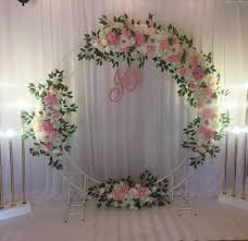 Circle Wedding Arch Flower Decoration Wedding Wedding Decor With Fresh Flowers Flower Arch Decoration Wedding Wedding Arch Flowers Wedding Stage Decorations