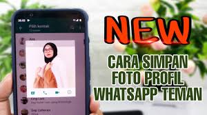 Cara Baru Menyimpan Foto Profil Whatsapp Teman Ke Galeri Youtube
