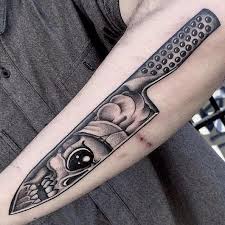 We can also do color tattoos as well. Finger Tattoos For Men Knife Novocom Top