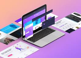Isometric Website Mockup 2 0 In Scene Generators On Yellow Images Creative Store