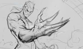 Artstation Galaxy Slayer Zed Splash Art Esben Lash Rasmussen Art Poses League Of Legends Characters Art Reference Poses