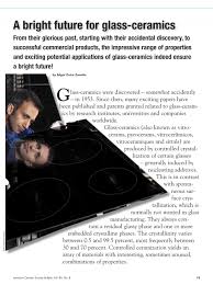 A bright future for glass-ceramics