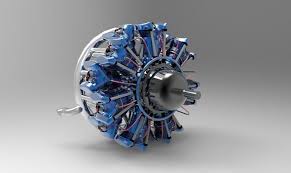 14 Cylinder Radial Engine 3d Model Radial Engine Cylinder 3d Model