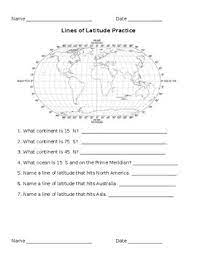 Have them find albuquerque, new mexico on the worksheet. Latitude Longitude Worksheet Teachers Pay Teachers