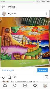 Cara mewarnai bunga matahari dengan crayon. Sandraartsense Com Mewarnai Lebih Bagus Pakai Crayon Atau Oil Pastel Ya