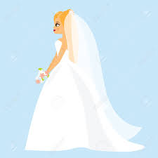 Check spelling or type a new query. Cartoon Bride Happy Female In Fashionable Wedding Dress Side Royalty Free Cliparts Vectors And Stock Illustration Image 101757432