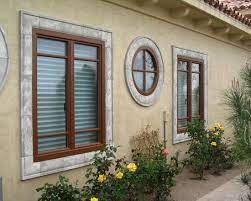 Mediterranean homes vary in style depending on the specific architectural influences, but many of these houses showcase similar exterior elements. Mediterranean Exterior Window Design Pictures Remodel Decor And Ideas Window Trim Exterior Exterior Window Molding Windows Exterior