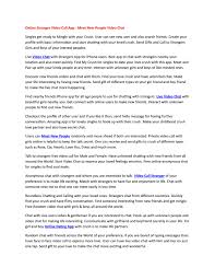 How to install the app. Online Stranger Video Call App Meet New People Video Chat By Nehashah2929 Issuu