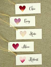 Personalised Heart Name Tags Handmade Stationery For Weddings Parties And Events From Paper Tree Diy Name Tags Valentine Name Name Place Cards