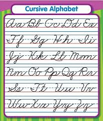 Cursive Writing Mini Chart Stickers