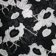 The best selection of royalty free floral lace pattern vector art, graphics and stock illustrations. Black And White Guipure Lace Fabric Floral Design Bodikian Textiles