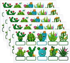 Amazon Com 50 Etiquetas De Nombres De Cactus Cutouts 10 Estilos Placa De Identificacion Para El Aula Boletin Decoraciones Actividades Educativas Y De Aprendizaje Para Ninos Productos De Oficina