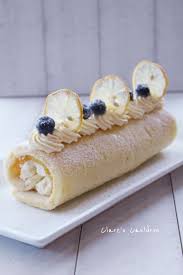 Rolled Lemon Curd Cake Baking Swiss Roll Cakes Swiss Roll