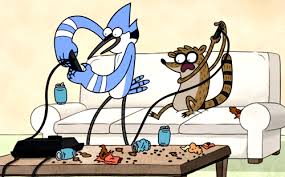 Rigby:what about the lake game? Rage Against The Tv About Me Maudit Gif On Gifer By Kagamand