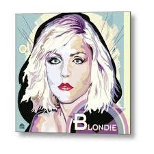 James Brown in Violet and Yellow Metal Poster by Garth Glazier