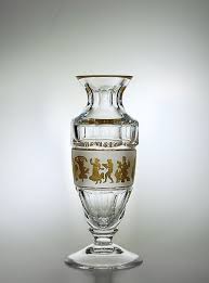 Val St Lambert Vase Gary Danse De Flore Crystal Vase Bronze Vase Glass Art