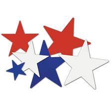 Red white and blue stars. Red White And Blue Star Cutouts Walmart Com Walmart Com