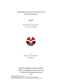 Ieu dihandap anu henteu kaasup kana ciri ciri carpon, nyaeta. Aspek Sosiologi Sastra Dina Novel Saeni Karangan Hadi Aks