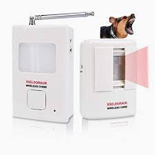 Motion Sensor Dog Barking Alarm Pir Wireless Human Body Detector Home Security 1receiver And 1 Sender Alert Security Door Home Security Systems Home Security