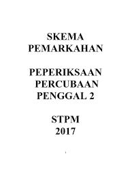 Peperiksaan Percubaan Stpm Baharu Sesi 2012 2013 Skema Geografi Penggal 1