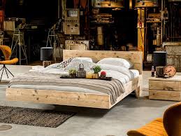 steigerhout bed flow volwassenbedden steigerhouten bedden zwevend bed bed tweepersoons bed steigerhout