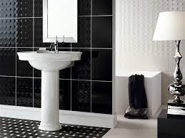 That makes the black and white combination perfect for any bathroom, regardless of size or style. Bathroom Arhzine Architecture And Modern Interiors Black Tile Bathrooms Bathroom Tile Designs White Bathroom Decor