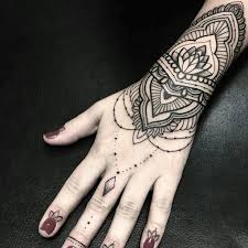 Tattoo And Nail Arts Hand Tattoos Mandala Hand Tattoos Cuff Tattoo