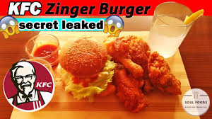 Crispy chicken thighs are balanced by a creamy burger sauce, placed on a toasted brioche bun. Kfc Chicken Zinger Burger By Soul Foods Kfc Copycat Chicken Burger Zinger Burger Secret Leaked Youtube