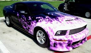 Black And Pink Car Paint Make The Flames Pink Fade Out Into Running Mustangs And That S The Paint Job I Ll Be Getting On Mine P Mustang Mustang Cars Art Cars