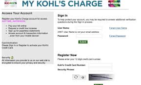 You can activate a kohl's charge card in three basic ways: Mykohlscharge Login Mykohlscharge Com My Kohl S Charge Payment