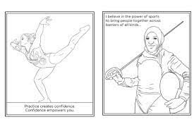 Select from 35970 printable crafts of cartoons, nature, animals, bible and many more. Cheering For These Fun Free Female Olympian Coloring Pages