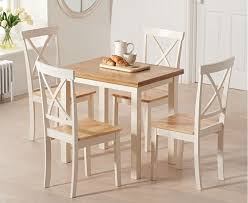 Next, select a wood finish that suits your dining area and personal taste; Hove 60cm 120cm Solid Hardwood Painted Extending Dining Table Light Oak Cream