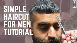Razored texture for thick or curly hair: Simple Haircut For Men Tutorial Full Haircut Cut Mens Hair With Clippers And Scissors Youtube