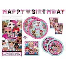 Lol surprise cake design all handmade in sugar. Lol Birthday Party Supplies Set Dinner And Cake Plates Cups Napkins Decorations Deluxe With Banner Serves 16 Deluxe With Banner Serves 16 Walmart Com Walmart Com