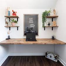Diy Floating Desk The Navage Patch In 2021 Diy Floating Desk Floating Desk Diy Wood Desk
