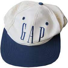 Vintage Gap White Navy Blue Embroidered Snapback Hat 90 S Snapback Hats Blue Clothes Pngs