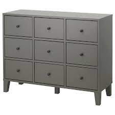 bryggja commode 9 tiroirs gris fonce 118x92 cm ikea caisson a tiroirs ikea tiroir