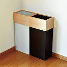 楽天市場 ゴミ箱 おしゃれ 45l袋可 45リットル袋可 分別 木製 ゴミ袋が見えない スリム キッチン ダストボックス ごみ箱 インテリア雑貨 北欧 30l 30リットル 幅約20cm 縦型 カウンター下 シンプル リビング 角型 生ごみ おむつ 大容量 w cube 30 ダブルキューブ