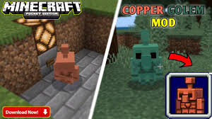 Extra golems mod 1.17.1/1.16.5 adds in a large number of new golems that you can create! Copper Golem Mod For Minecraft Pe 1 17 Copper Golem In Minecraft Pocket Edition Youtube