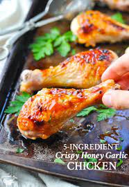 5 Ingredient Crispy Honey Garlic Chicken Recipe Honey Garlic Chicken Garlic Chicken Recipes Chicken Dinner