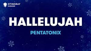 Here is the lyric video for hallelujah', let me know which song you would like me to do next! Hallelujah Pentatonix Karaoke With Lyrics Youtube