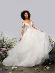 See Hayley Paige Wedding Dresses From Bridal Fashion Week In 2021 Hayley Paige Bridal Hayley Paige Wedding Dress Wedding Dresses