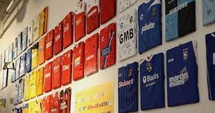 Incredible This Is How Amazing A Kit Wall Can Look Like Footy Headlines In 2021 Jersey Display Framed Jersey Wall Design