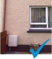 Gas meter box outside house. Meter Location Guidelines Gas Networks Ireland