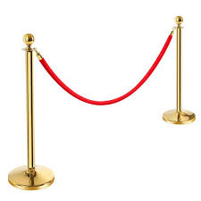 Stanchion Poles And Ropes Set Red Carpet Event Polished Brass Red Carpet Ropes Novelty Lamp
